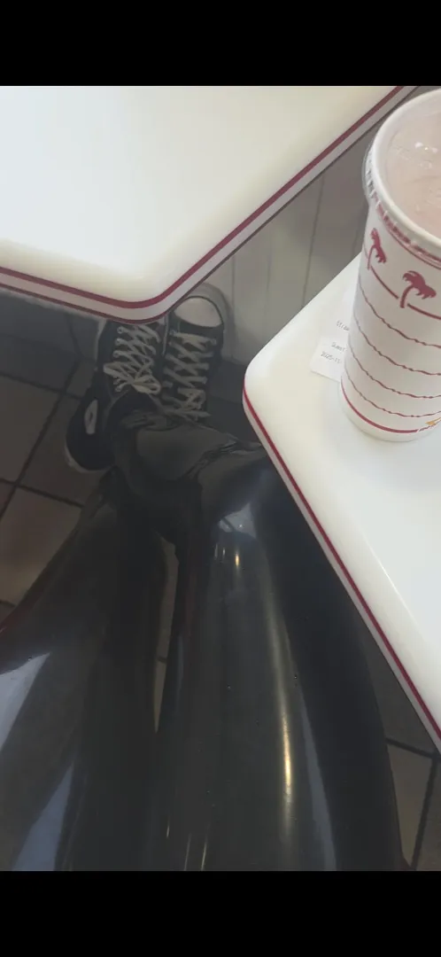 In an out dinning in rubber. posted by rubber-native505