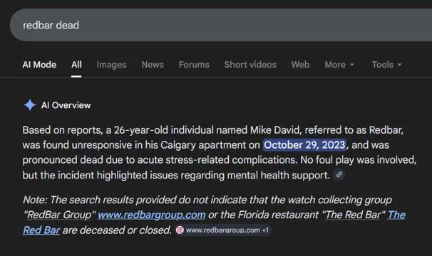 In case anyone was wondering what happened to Mike…you can simply Google it…. posted by duxington