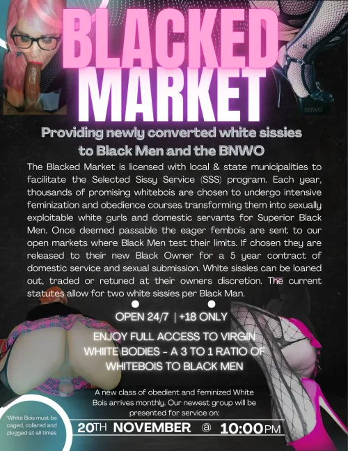 In one generation this could be a reality - if we let the natural flow of white sexuality take place it must lead to this. by TheBNWOAdvocate