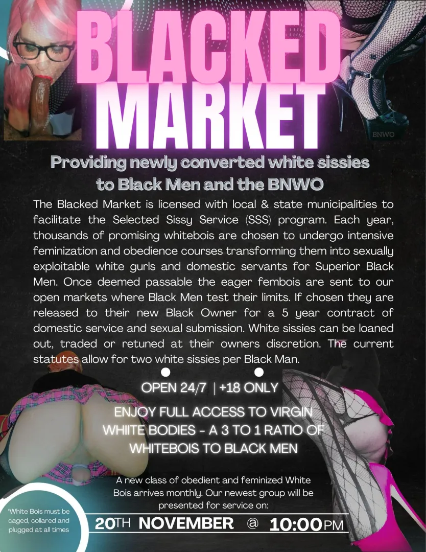 In one generation this could be a reality - if we let the natural flow of white sexuality take place it must lead to this. posted by TheBNWOAdvocate