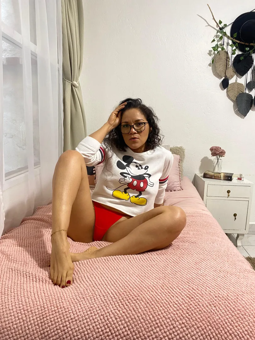 Interesting to see what's under my clothes, cute little feet posted by LolaLobaX