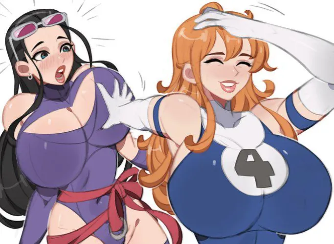 Invisible Woman and Robin doing the Naoya meme.(Kyopink611) by Elegant_Awareness588