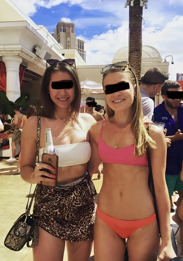 Iowa girls in Vegas! Who’d you take to your room? Me (L 35 at the time) or my friend (R 32 at the time)? posted by ChampagneGalll