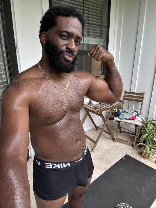 it was a sweaty workout by Javariusjay_