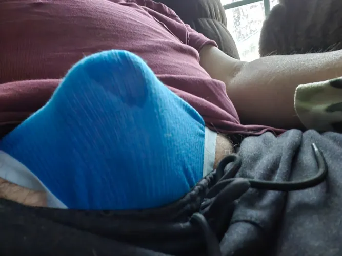 It's cold outside but I am warm in my g string by Randyronnie988