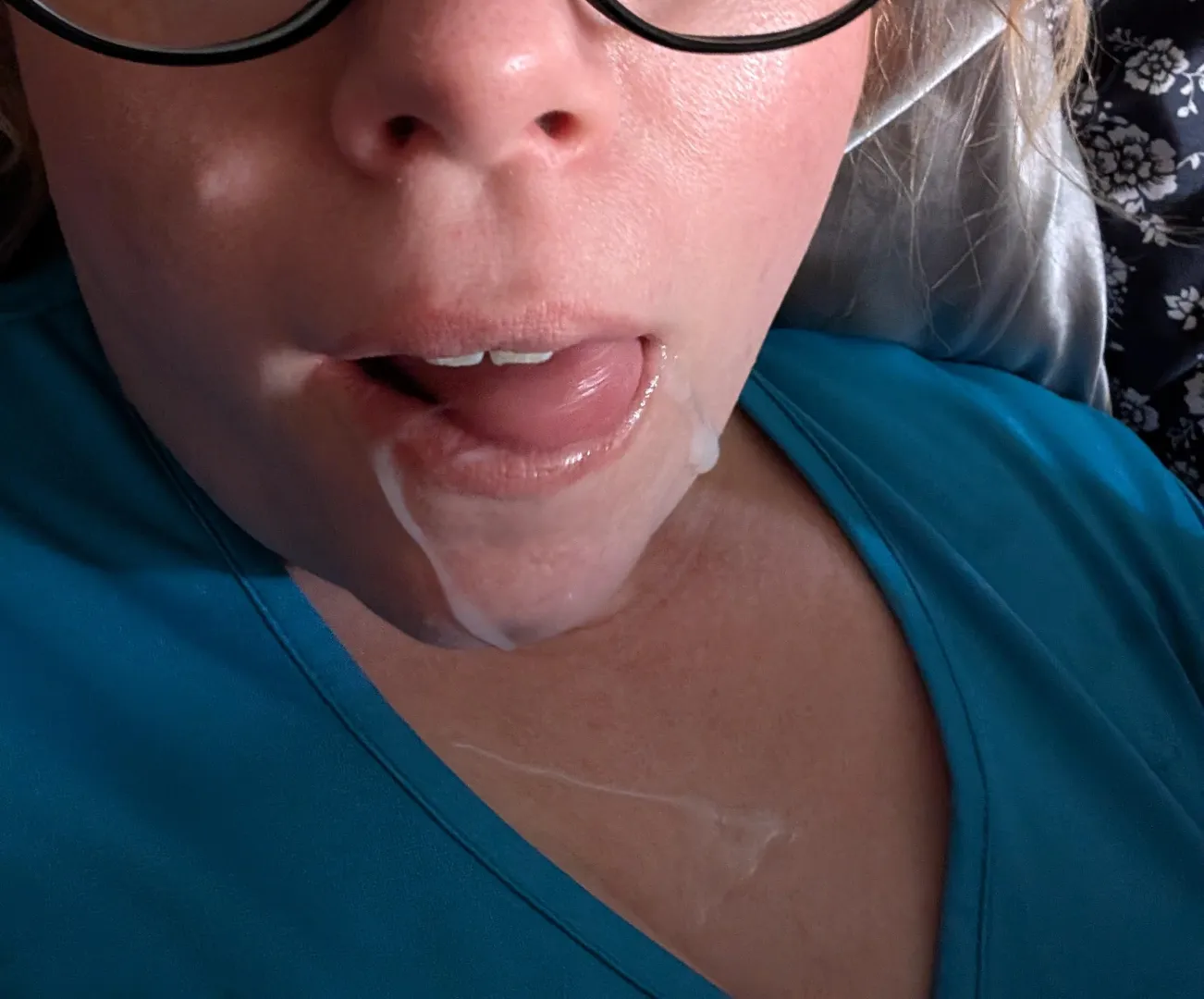 It's Thirsty Thursday! I love licking cum off of my lips  posted by PlayNice1983