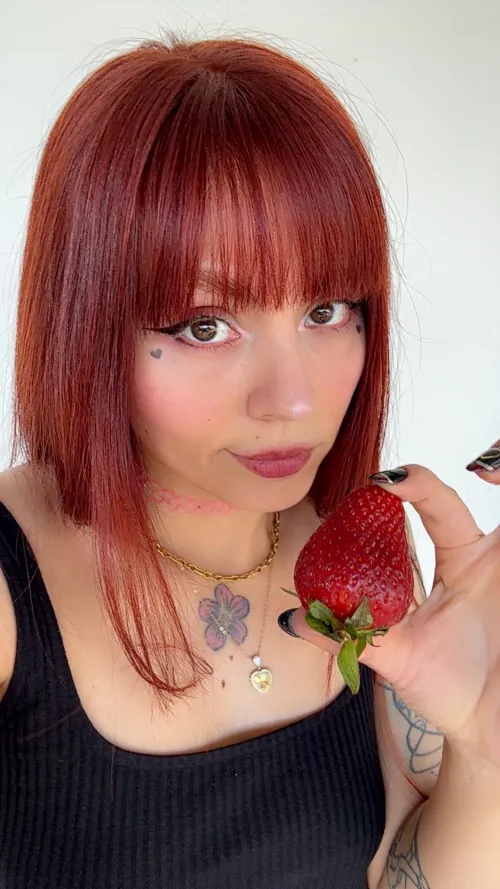 i've seen strawberries bigger than this. i'm not even sorry by loolisinful