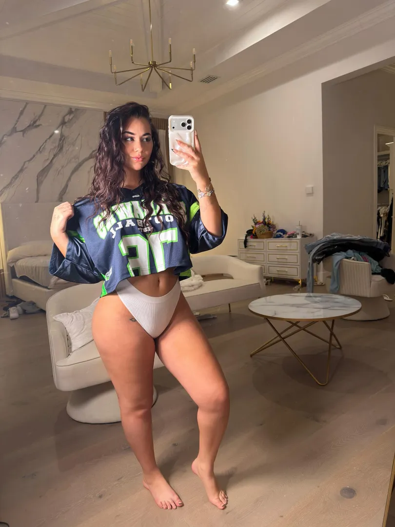 Jade is ready for the game! GO SEAHAWKS posted by Adorable-Raise-932