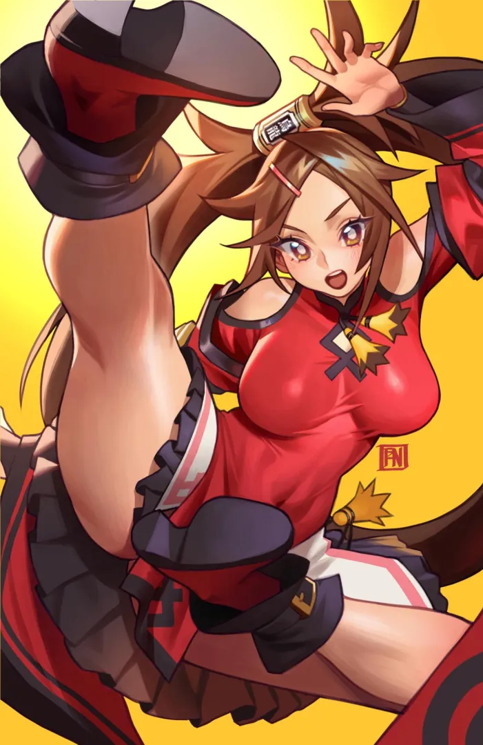 Jam Kuradoberi's high kick (poch4n) [Guilty Gear] posted by LafterMastr