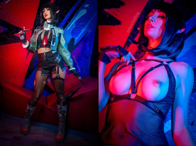 Jane Doe from Zenless Zone Zero by Aery Tiefling [OC] by AeryKorvair