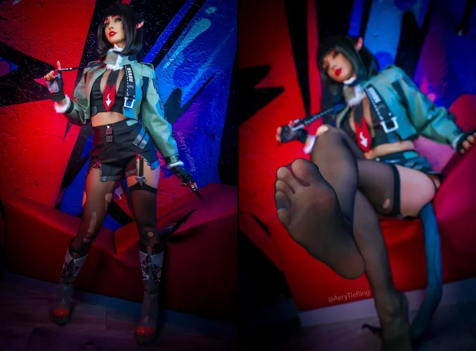 Jane Doe from Zenless Zone Zero by Aery Tiefling [OC] by AeryKorvair