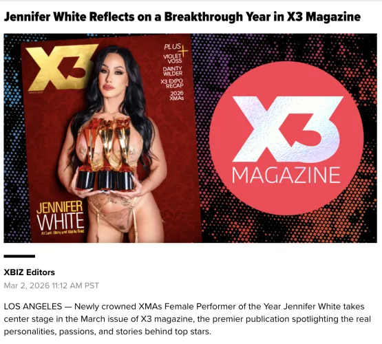 Jennifer White Reflects on a Breakthrough Year in X3 Magazine by DSCholly