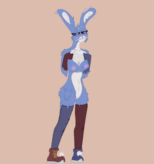 Jester Bunny WIP. (Mazmo16) by Mazmo16