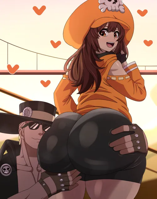 Johnny finally takes a liking to May's assets (Kibou-kage) (my commission) by BopSomeElks