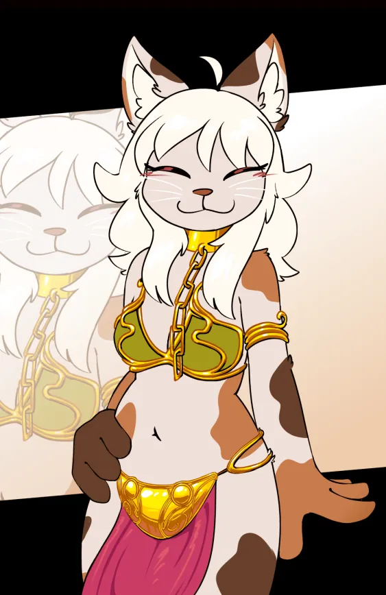 Jojo Rose in the Slave Leia outfit posted by Red_Midnight64