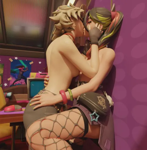 joni and helsie enjoying themselves.. (jjdrawvr) by JJDRAWVR