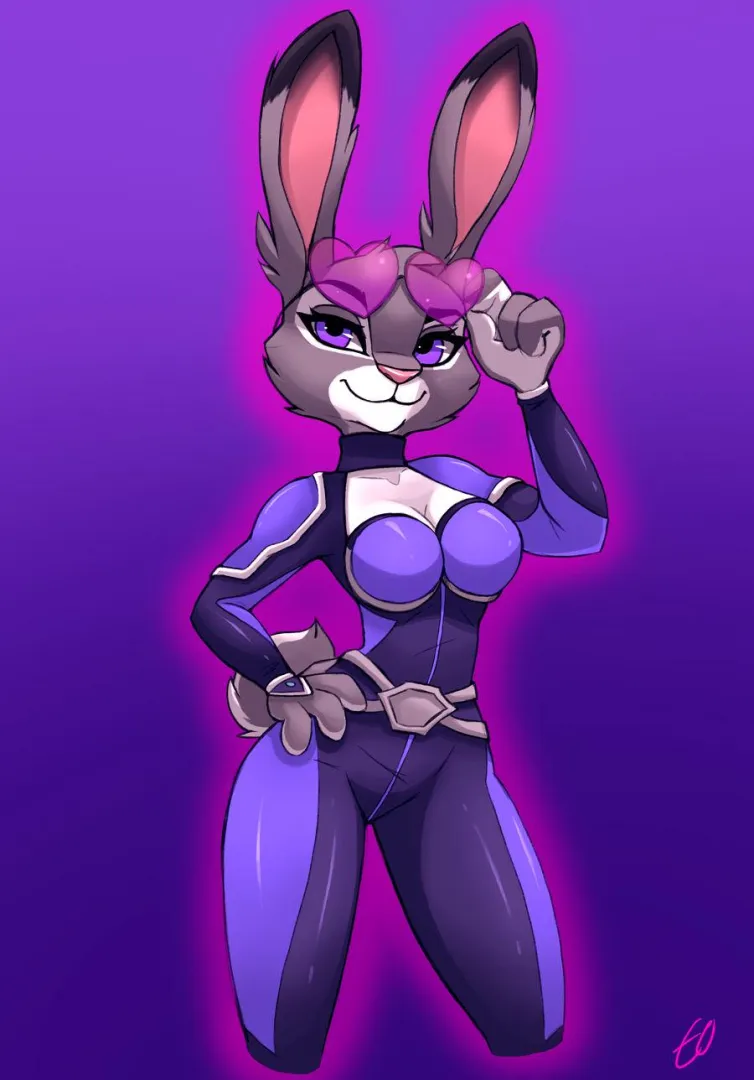 Judy cosplaying Krystal´s assault uniform. (Credit: Sokerikaneli) posted by TenderPaw64