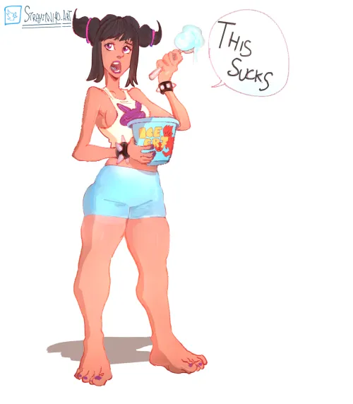 Juri eating ice cream :) by vinicius2911