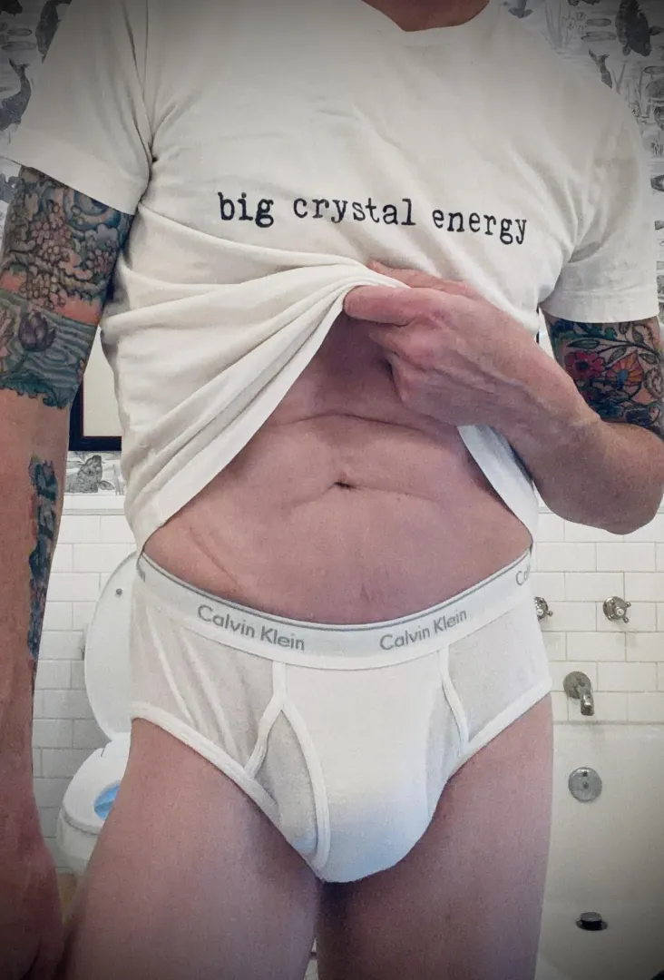 Just a candid post shower pic. posted by WhiteBriefsShowoff