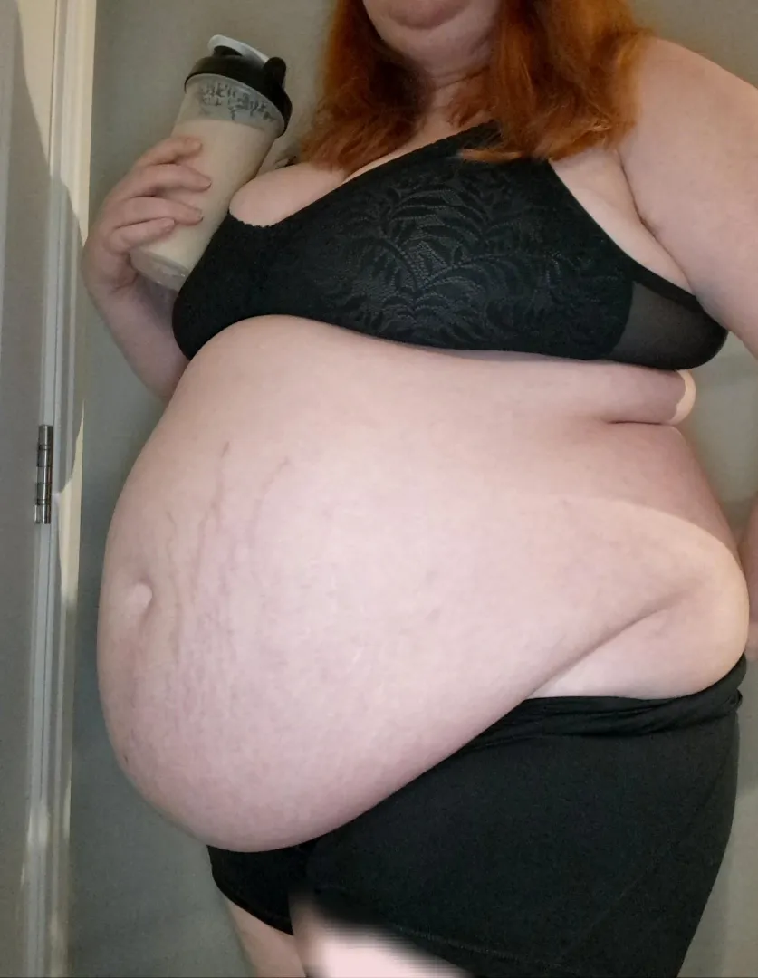 Just a (former) gym rat sipping her protein shake posted by this-is-hedonism