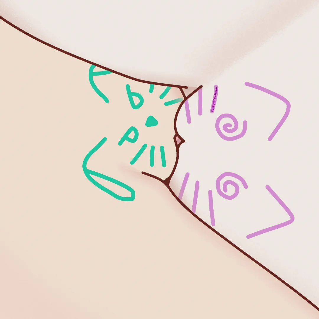 Just a kitty and a puppy wrestling posted by Helpful-Fish3353