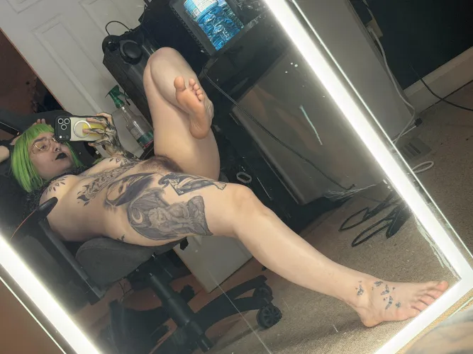 Just a lazy tatted gamer girl by justsmokeandsleep