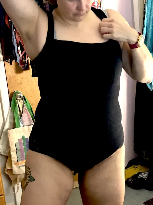 Just a little bodysuit wear for work today. Hope everyone had a great 3 day weekend! by Kmmc1976