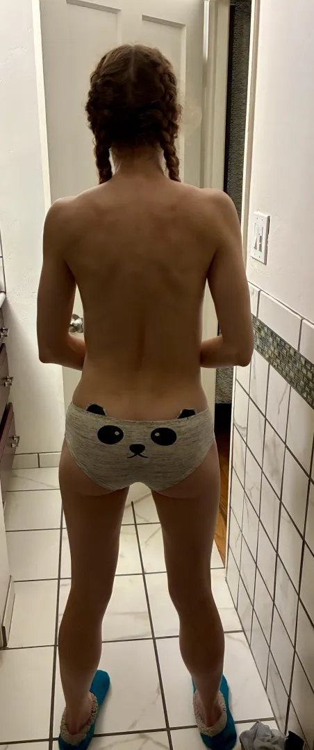 Just a pair of messy braids from the back posted by a_shy_freak