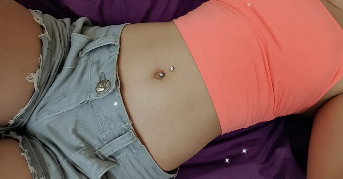 Just a playful little belly button piercing tease ✨ posted by Majestic-Dealer-4928