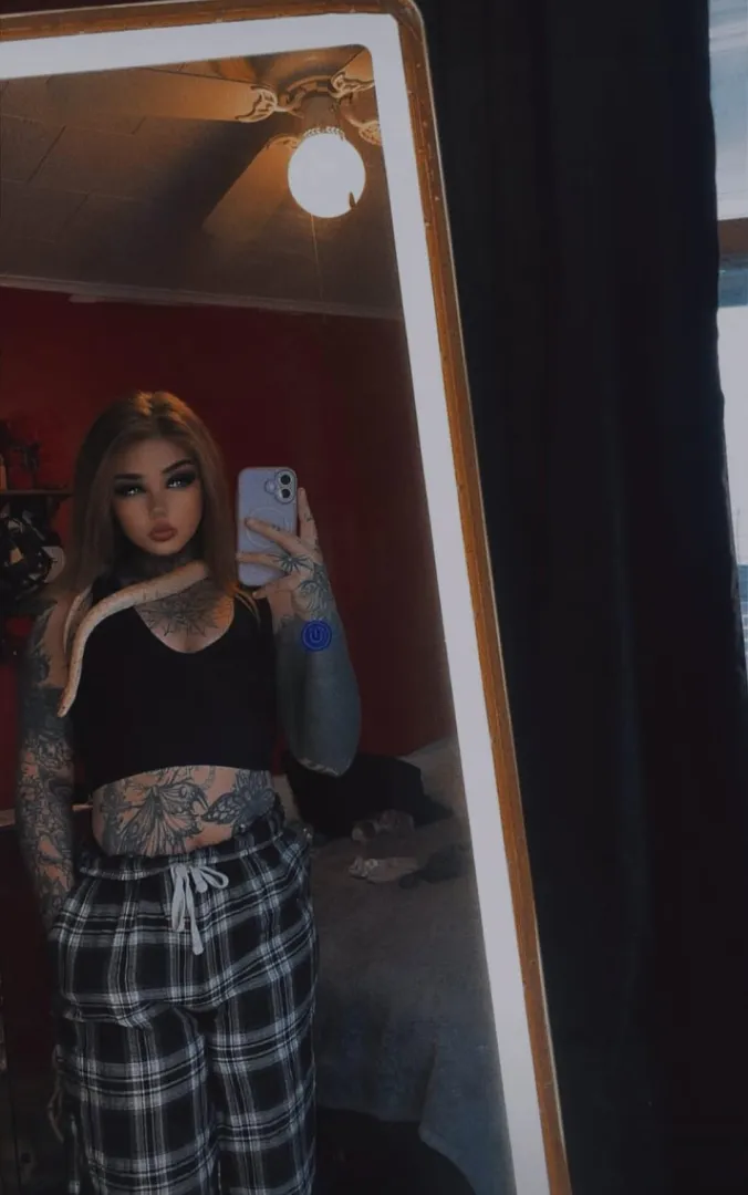 Just a tatted girl & her sidekick. posted by TattedUpTeaseGirl