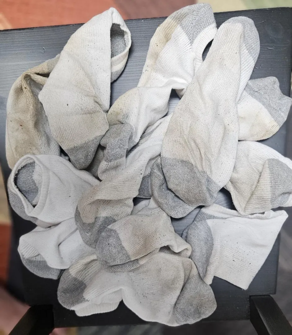 Just acquired these dirty socks from a hot dude! Anyone want a pair? posted by Footman27