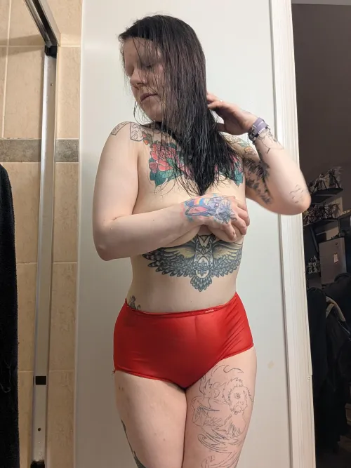 Just before hopping in the shower by cannibalcheese