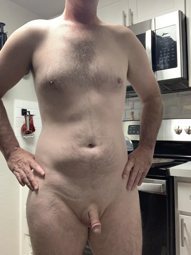 Just cooking for the game in comfort, nothing to see here posted by Nudist-J43