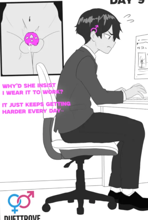 Just don't get hard at work (Duettrove) by NowhideLaterseek