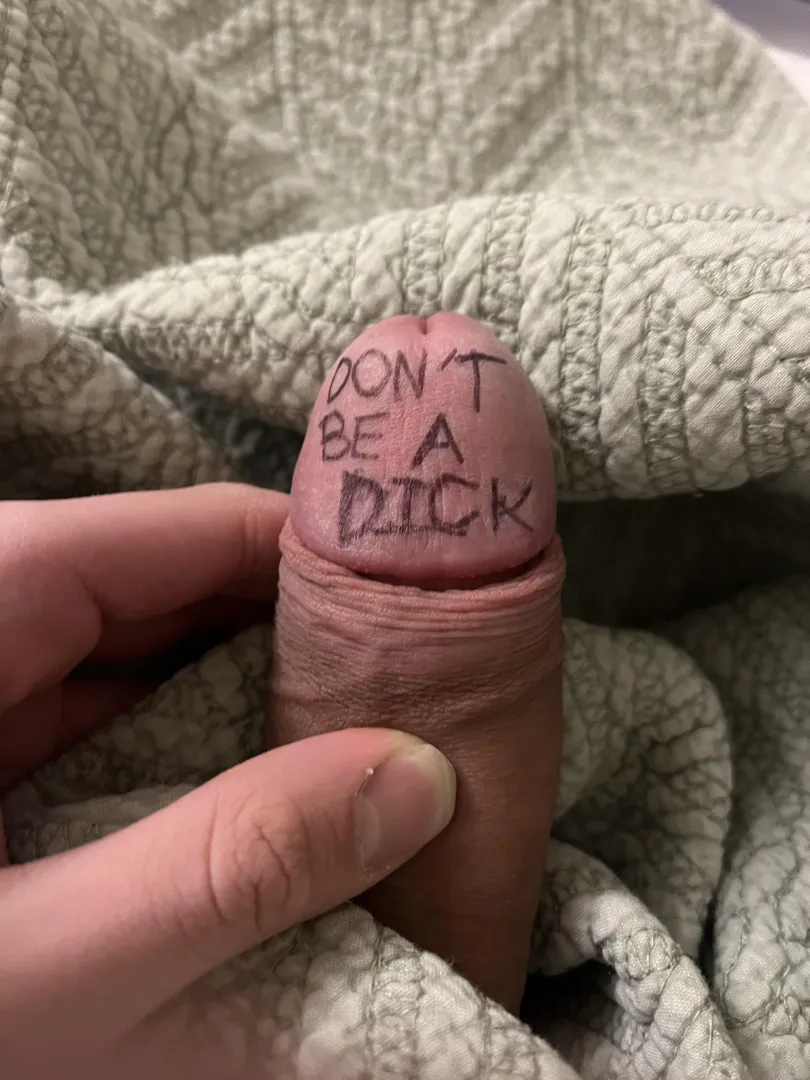 Just don’t posted by HardAlmond