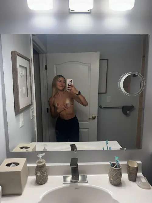 just got home from the gym... feelin a lil slutty ;) by Ok-Feedback-5114