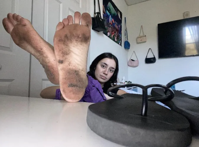 Just got in from being outside in flip flops all day by radbitchliv