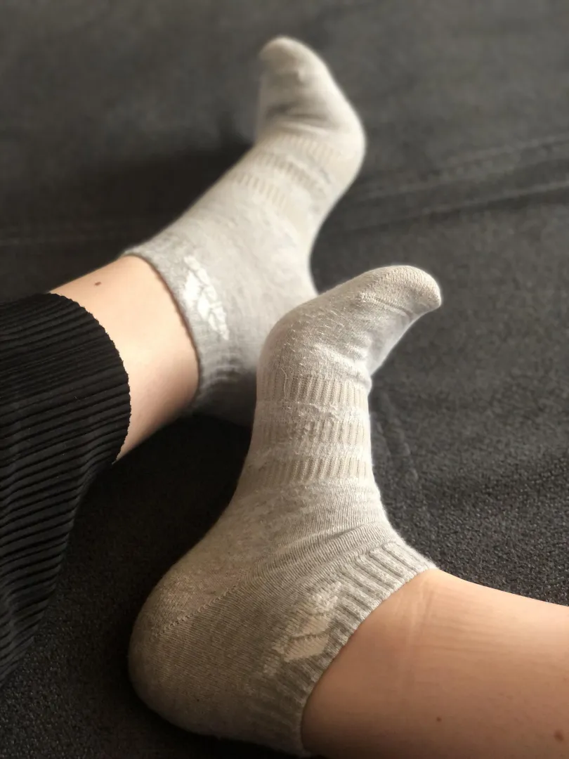 Just me and my socks chilling on the couch, wanna join? [F] posted by AmberBri1