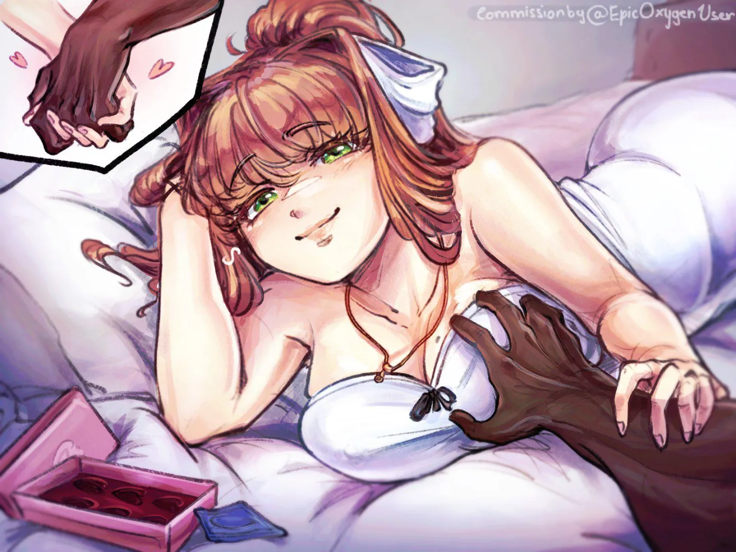 Just Monika on valentine's day (EpicOxygenUser on twitter) posted by Ok-System5172