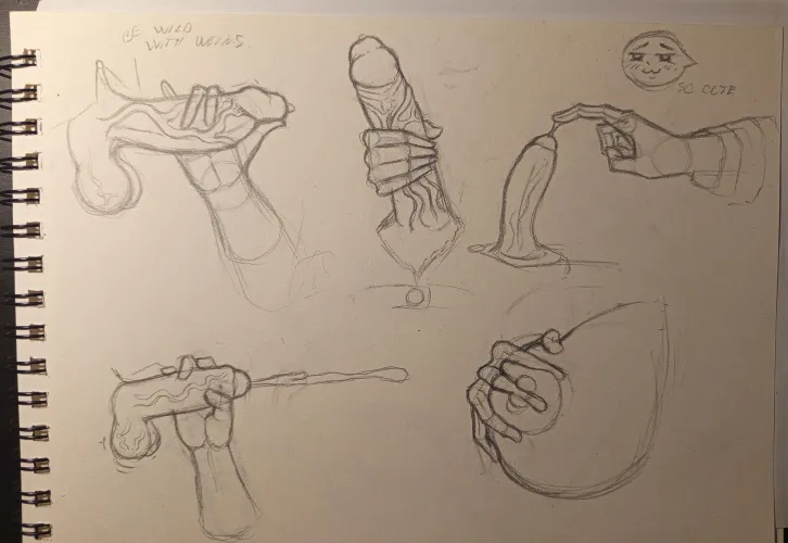 Just practicing hands doing weird things. by Mother-Editor3479