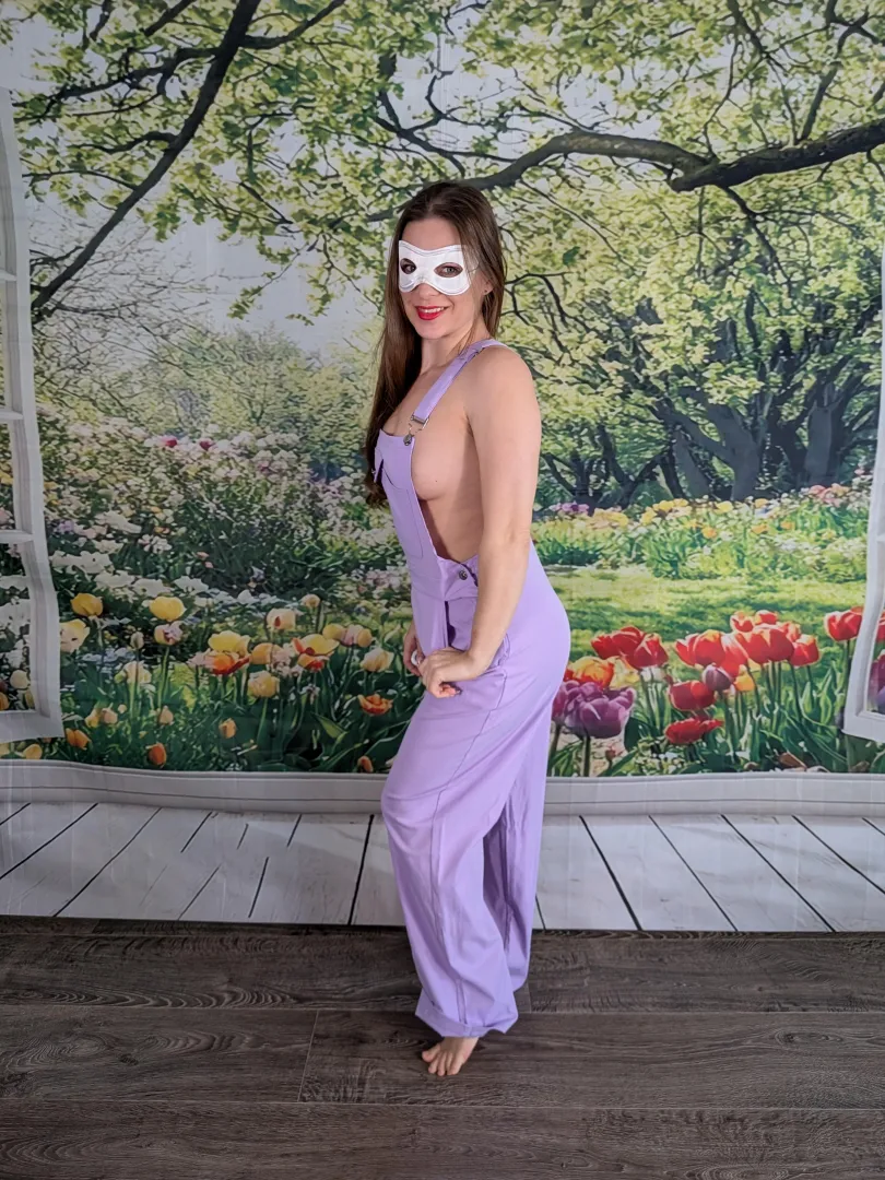 Just relaxing in my overalls posted by MaskedModel4U