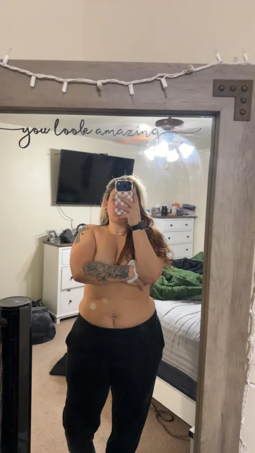 Just the bases’ favorite hotwife admiring herself  what would you do with me FLW by TheJones9094