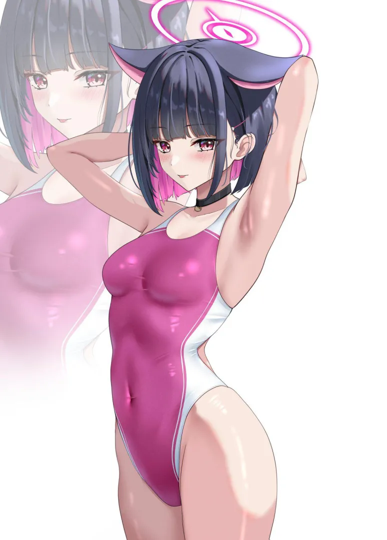 Kazusa competition swimsuit posted by konosubak