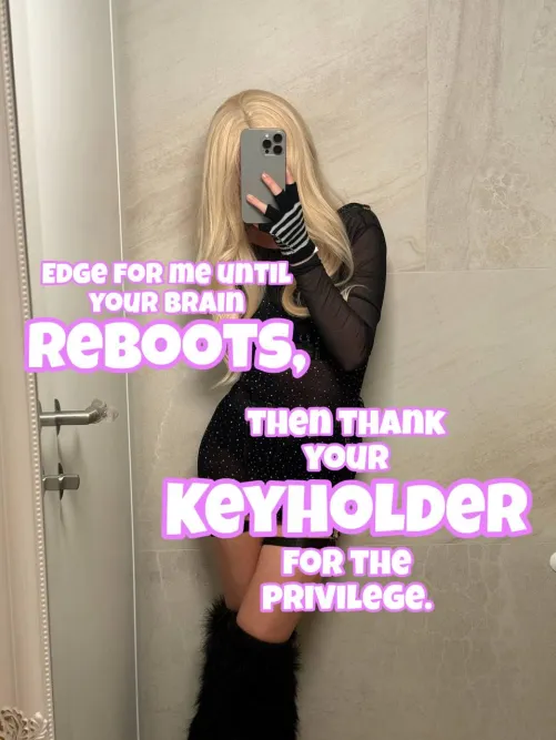 Keep edging until you forget your name. by CutLuxie