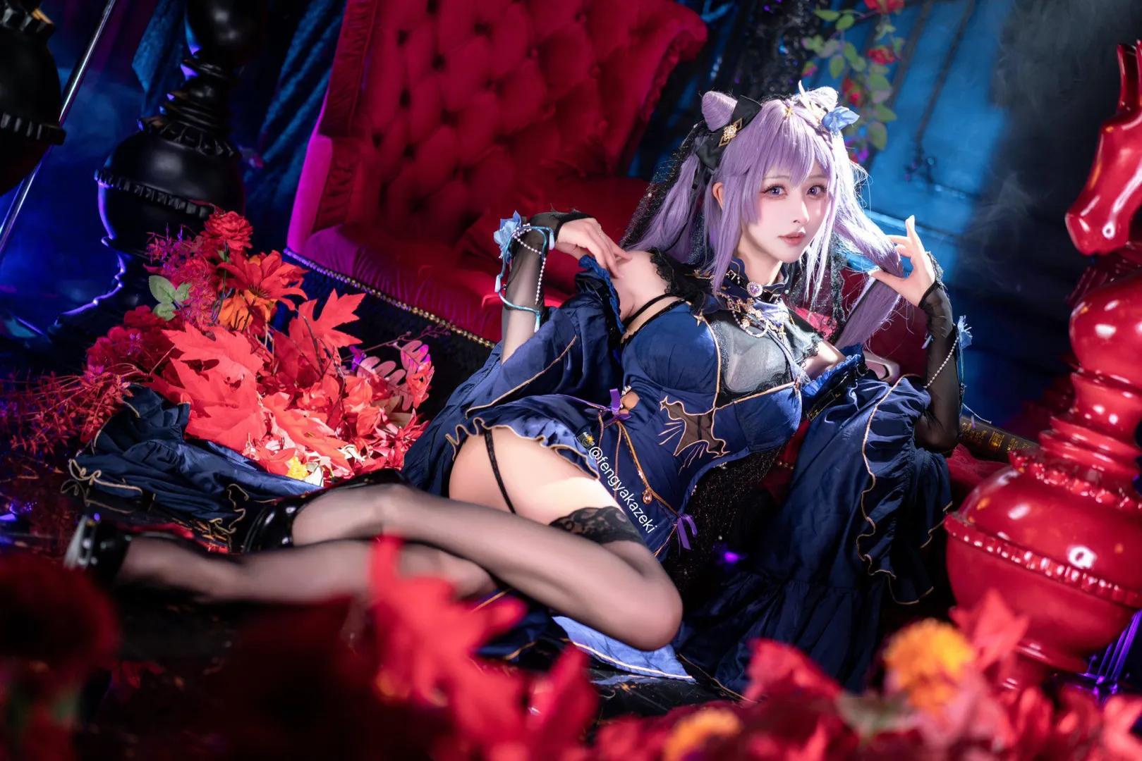 Keqing, Genshin Impact by Zilulu posted by bunibunibunii