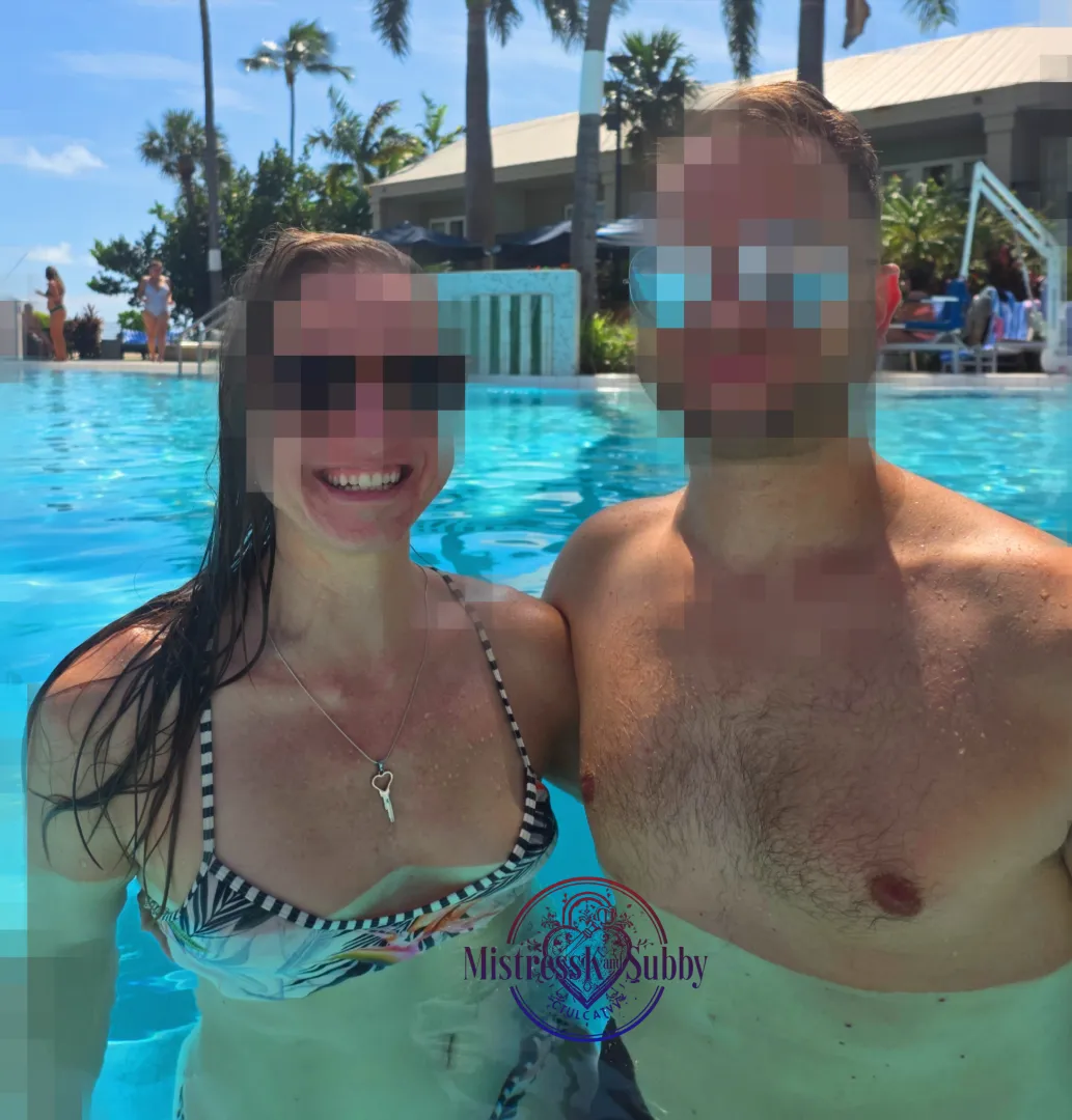 Key West Resort pool with the Key , yes please posted by mistressKandSubby