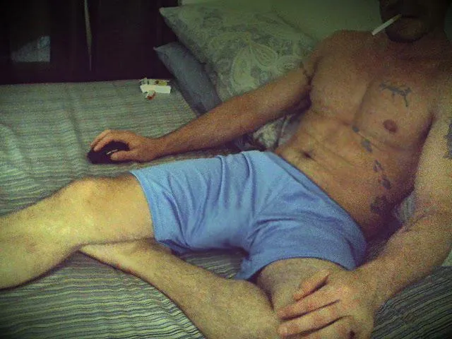 Kicking back after the gym posted by inkedpolyglot