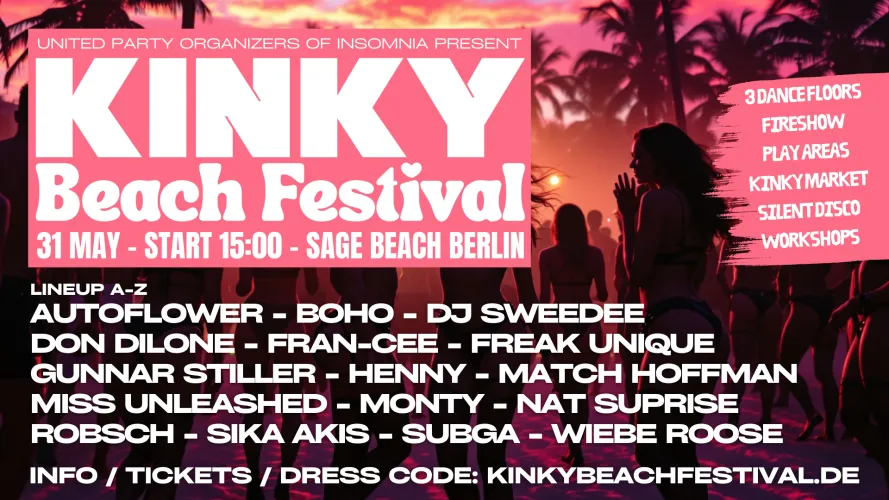Kinky Beach Festival 2026 - 31 May by UnleashedBerlin