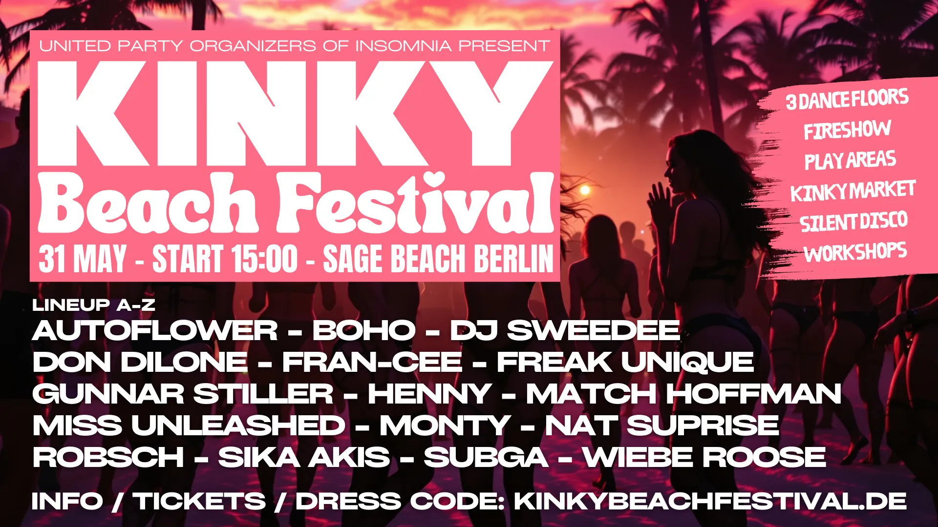Kinky Beach Festival 2026 - 31 May posted by UnleashedBerlin