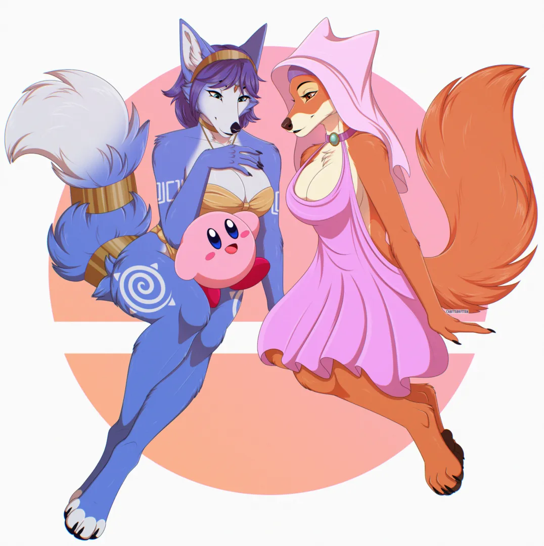 Kirby loves to hang out with hot vixens. (Credit: Chaiteakitten) posted by TenderPaw64